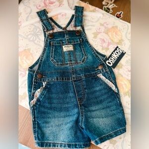 NEW Baby Oshkosh Denim Overall